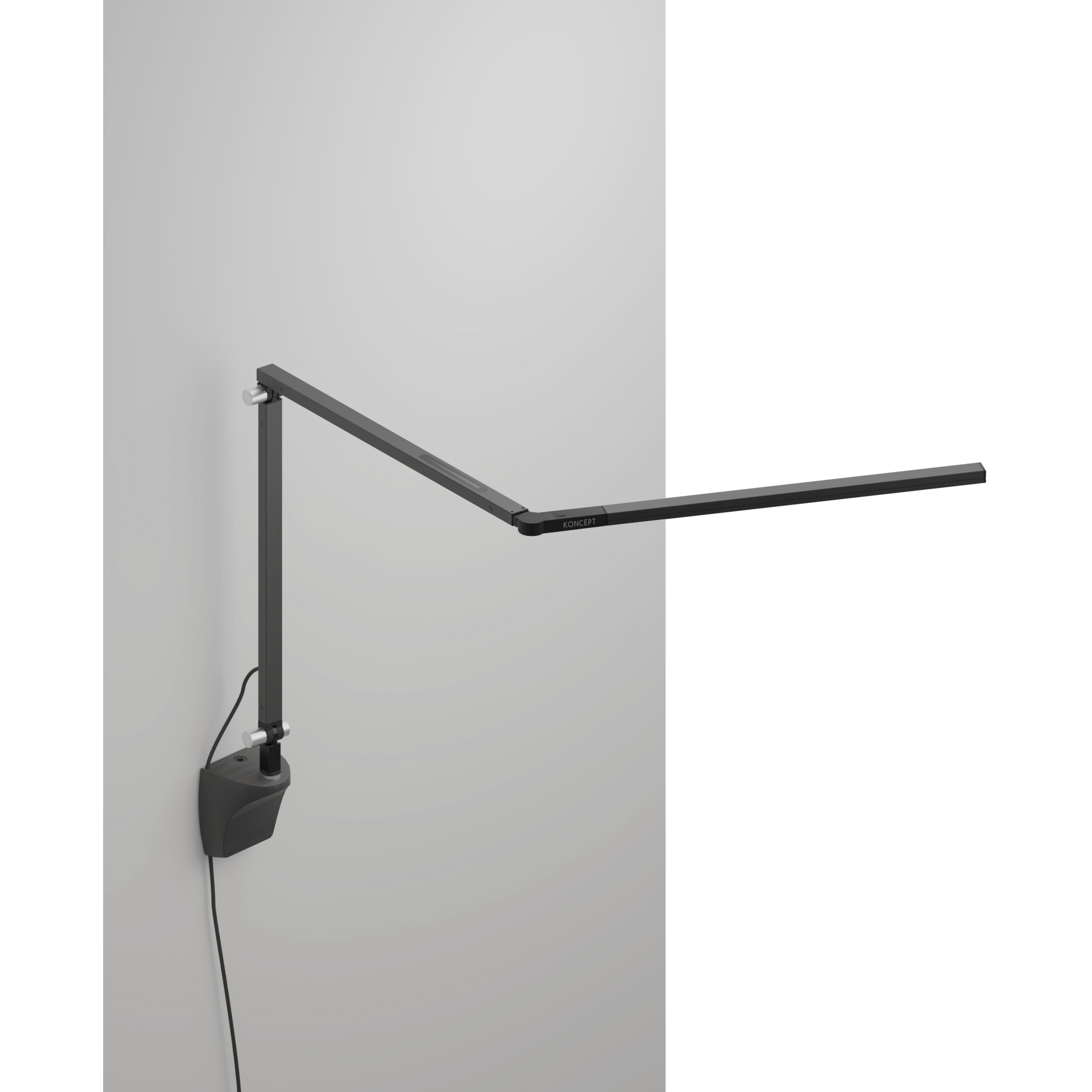 Z-Bar Mini LED 2.6 inch Metallic Black Wall Mount Desk Lamp Wall Light